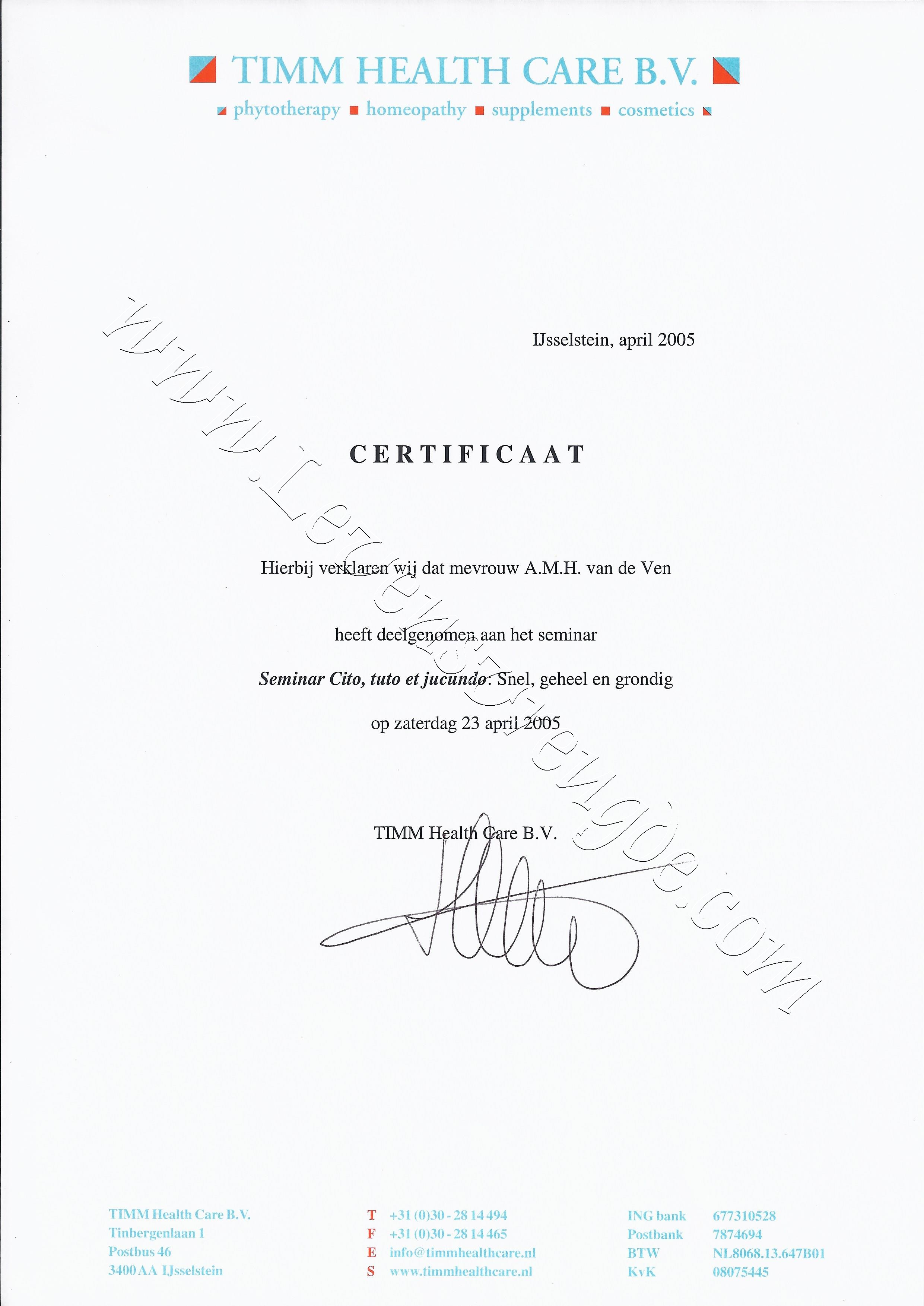 Snel, geheel en grondig - Timm Health Care